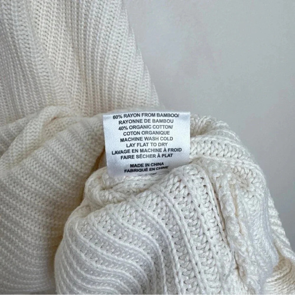 Emma Knudsen Womens XS Ribbed Kate Sweater In White - Picture 13 of 16